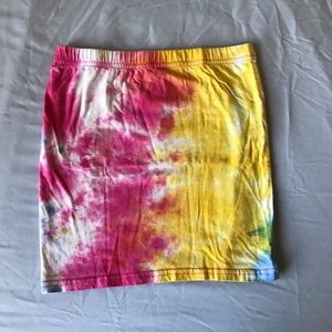 SOLD Tie Dye mini skirt